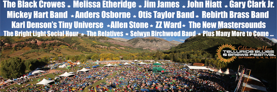 Telluride Blues & Brews 2013: Ticket Info