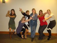 The SMRC Angels left to right- Melanie Montoya, Nicole Hagan, Melissa Sumpter, Nancy Anderson, Angela Goforth, Lauren Shaddox