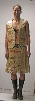 Grain sack dress