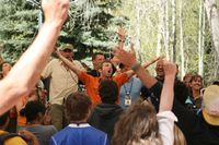 Timmy, leading the faithful Timmy, leading the faithful
