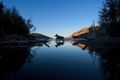 Moose, water, sky Moose, water, sky