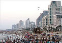 Crowded Tel Aviv beach Crowded Tel Aviv beach