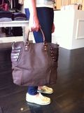 Brown leather tote Brown leather tote