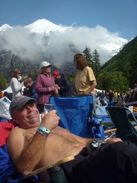 Soaking up the sun after the snow Soaking up the sun after the snow