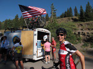 Pro cycling aid station