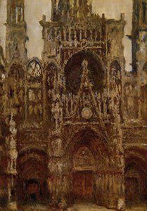monet_rouen_1894_brune Rouen Cathedral, Monet