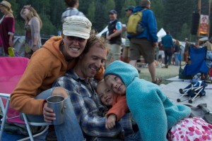 Settling in for the evening act at Bluegrass