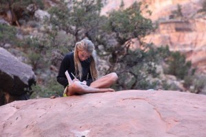Dark Canyon-Lydia writing