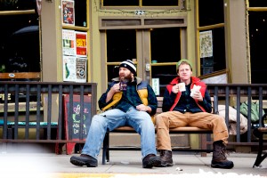 Dude & Bro doing what they do best: hangin'.
