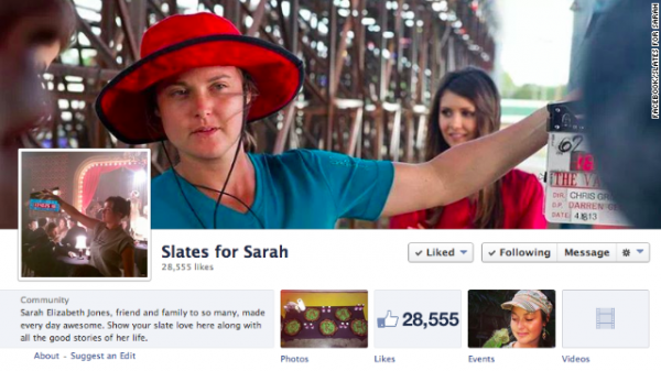 Sarah in action. (Image from Slate article).