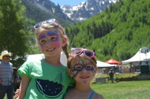 Siri and Quincy Shoff at the Kid's Tent