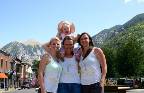 The RE:treat team with baby with Georgie’s baby Tilly.