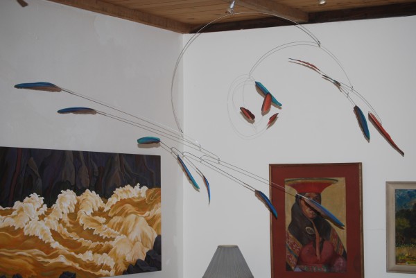 Bluered, an original mobile by artist Oleh Lysiak