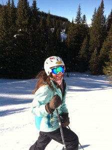 Senior Bobbie Cooney after her first Mountain Quail 