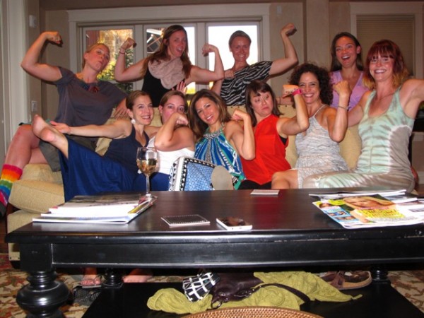 A group of (buff) ladies at a RE:treat adventure vacation. So good they are baaad.