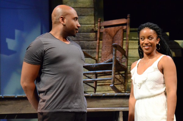 Theo Wilson as Shango, Kristen Adele as Oya. Courtesy photo.