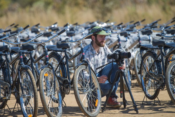 Jacob Seigel-Boettner, surrounded by his muses.