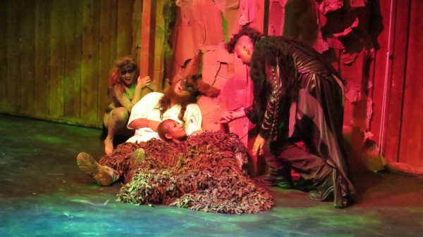 Titiana awakes; w/ Puck, Bottom and Oberon