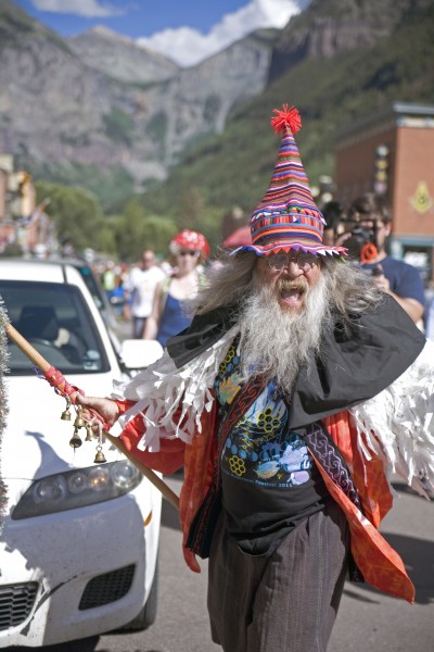 Shroompa at the 2014 Mushroom Fest parade.