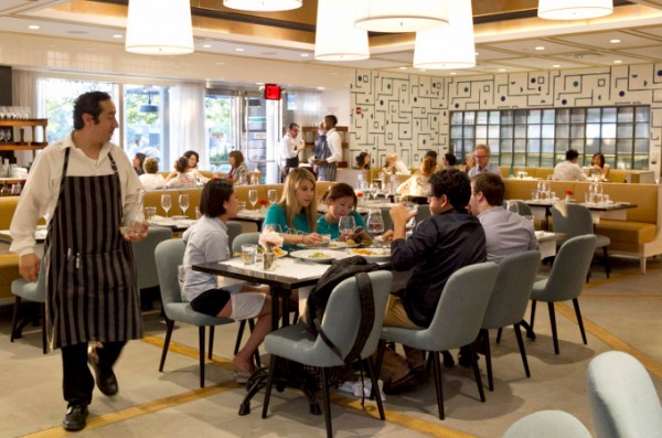 Atmosphere at Beaubourg restaurant inside Le District on June 10, 2015. (Anne Wermiel/NY Post)