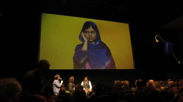 Malala in Skype interview at "Malala" Q&A