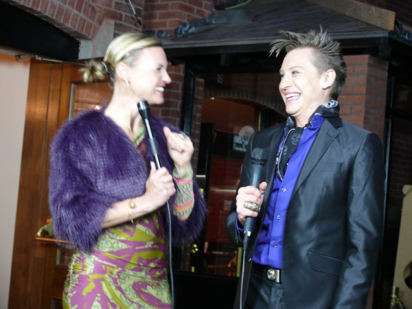 Red carpet hosts,