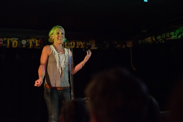 Jen Julia doing the “Downlow"