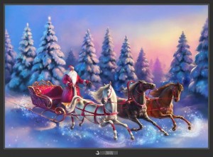 santa purple snowrussia