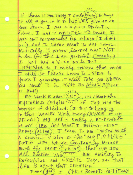 Artist Statement