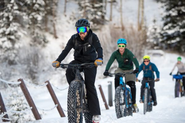 biking on valley floor