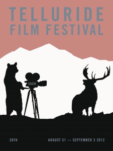 Telluride Film Fest 2012 poster by Dave Eggers