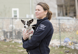 HSUS Animal Rescue Team responder Jennifer Kulina-Lanese
