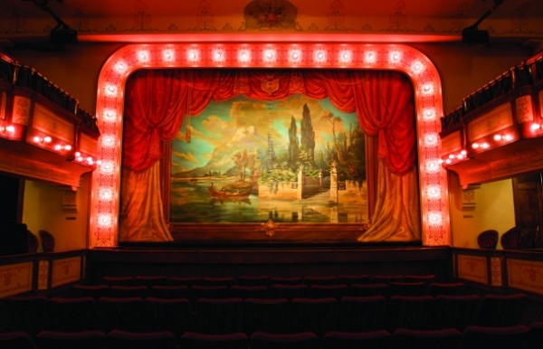 Interior of historic Sheridan Opera House