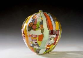 Blown glass vase by Hokanson & Dix at Lustre