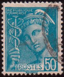 mercury stamp blue