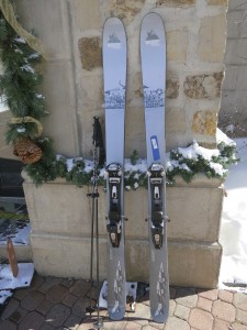 skis outside TASP
