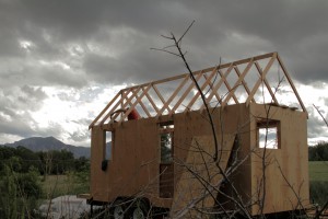 "Tiny" house under construction
