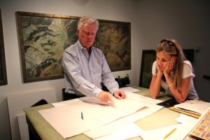 Ron Allred with artist-collaborator Judy Haas