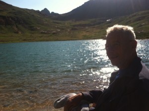 dad by the lake