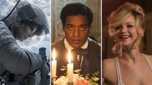 Bullock in Gravity; Ejiofor in 12 Years A Slave; Lawrence in American Hustle, from BBC News & Entertainment
