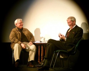 Roger Ebert & Peter O'Toole at Telluride Film Festival 2002, reprinted from Voices