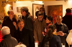 Baerbel's art auction for TAB. Always a crowd scene. Always a home for every piece of art.
