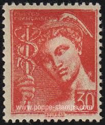 mercury stamp red