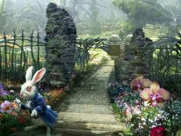 Alice in Wonderland 2010 Rabbit running