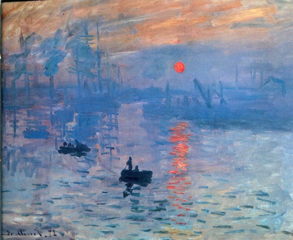 Impression, sunrise, By Claude Monet, the painting that named a genre that became the foundation for modern art.