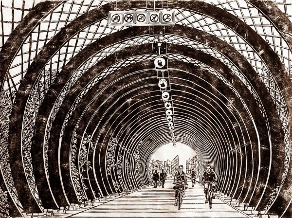 "Through the Tunnel Bridge,” Nori Pepe
