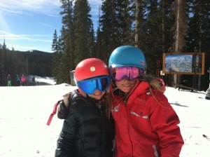Skiing with Siri Shoff and Mollie McTigue, 2 ripping 8-year olds!