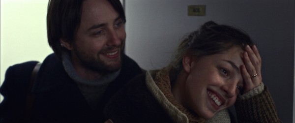 Chloe (Olivia Thirlby) and Peter (Vincent Kartheiser) in their berth on the Red Knot, courtesy The Credits.
