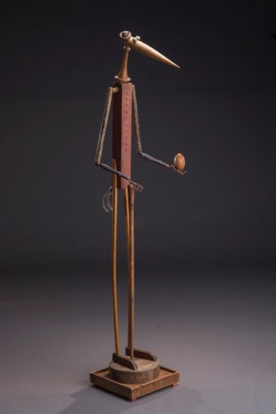Bird with a walking stick, 70 x 14 x 15"