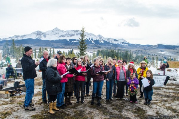 Telluride Choral Society performs at the Schmid Ranch. 
